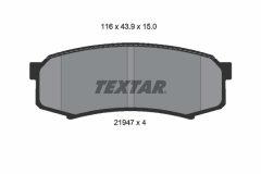 TEXTAR 2194701 — Plăcuțe de frână disc
