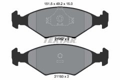 TEXTAR 2196202 — Plăcuțe de frână disc