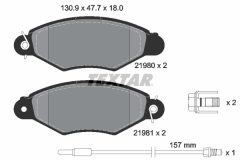 TEXTAR 2198003-0362-00 — Set discuri și plăcuțe de frână
