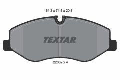 TEXTAR 2206201-2794-00 — Set discuri și plăcuțe de frână