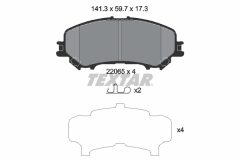 TEXTAR 2206503-2742-00 — Комплект тормозных дисков и колодок
