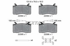 TEXTAR 2209401-3379-00 — Set discuri și plăcuțe de frână