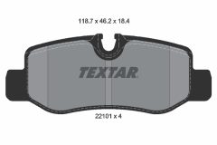 TEXTAR 2210101-2727-00 — Set discuri și plăcuțe de frână