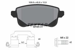 TEXTAR 2210301-3165-00 — Set discuri și plăcuțe de frână