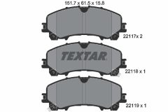 TEXTAR 2211701-2835-00 — Set discuri și plăcuțe de frână