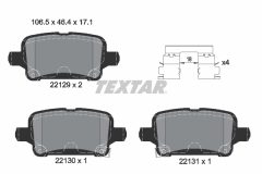 TEXTAR 2212901 — Колодки тормозные дисковые