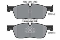 TEXTAR 2214501-3005-01 — Set discuri și plăcuțe de frână