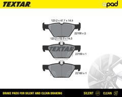 TEXTAR 2215801SC — Plăcuțe de frână disc