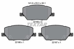 TEXTAR 2216501 — Колодки тормозные дисковые