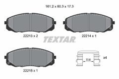TEXTAR 2221301 — Колодки тормозные дисковые
