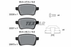 TEXTAR 2222001-1459-00 — Комплект тормозных дисков и колодок