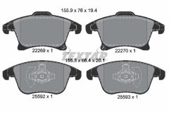 TEXTAR 2226901-2686-00 — Комплект тормозных дисков и колодок