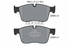 TEXTAR 2230201-3081-00 — Set discuri și plăcuțe de frână