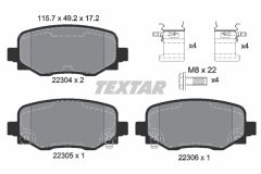 TEXTAR 2230401 — Колодки тормозные дисковые