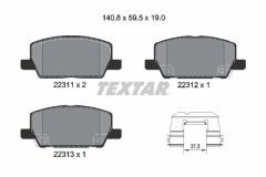 TEXTAR 2231102-2433-00 — Комплект тормозных дисков и колодок
