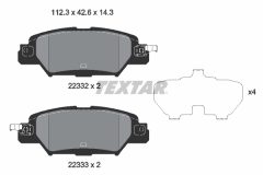 TEXTAR 2233201-2427-00 — Комплект тормозных дисков и колодок