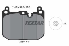 TEXTAR 2234401-3072-00 — Set discuri și plăcuțe de frână