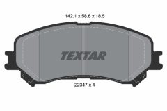 TEXTAR 2234701-1954-00 — Set discuri și plăcuțe de frână