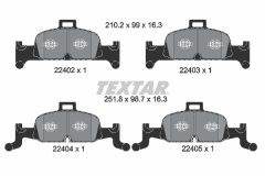 TEXTAR 2240201-2826-00 — Set discuri și plăcuțe de frână