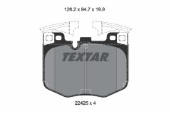 TEXTAR 2242501-2887-05 — Set discuri și plăcuțe de frână