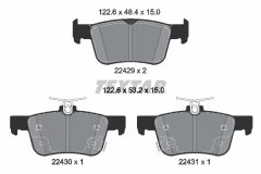 TEXTAR 2242901 — Колодки тормозные дисковые