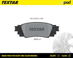 TEXTAR 2243401SC — Plăcuțe de frână disc