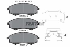 TEXTAR 2253901 — Plăcuțe de frână disc