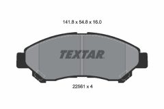 TEXTAR 2256101 — Колодки тормозные дисковые