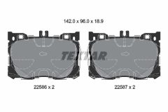 TEXTAR 2258601 — Plăcuțe de frână disc