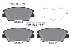 TEXTAR 2259001-3229-00 — Set discuri și plăcuțe de frână