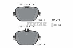 TEXTAR 2260201 — Plăcuțe de frână disc