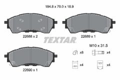 TEXTAR 2268801 — Колодки тормозные дисковые