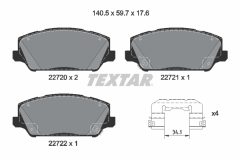 TEXTAR 2272001-2378-00 — Set discuri și plăcuțe de frână