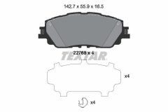 TEXTAR 2276801 — Колодки тормозные дисковые