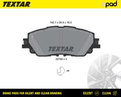 TEXTAR 2276801SC — Plăcuțe de frână disc