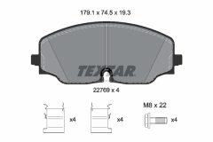 TEXTAR 2276901 — Колодки тормозные дисковые