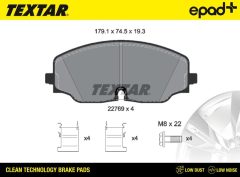 TEXTAR 2276901CP — Колодки тормозные дисковые