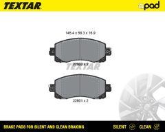 TEXTAR 2280001SC — Plăcuțe de frână disc