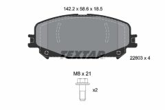 TEXTAR 2280301-3007-00 — Set discuri și plăcuțe de frână