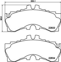 TEXTAR 2283301 — Колодки тормозные дисковые