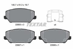 TEXTAR 2285501-3469-00 — Set discuri și plăcuțe de frână