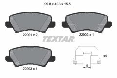 TEXTAR 2290101-1472-00 — Set discuri și plăcuțe de frână