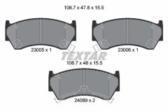 TEXTAR 2300501 — Колодки тормозные дисковые