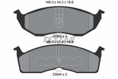 TEXTAR 2304301-1082-00 — Set discuri și plăcuțe de frână