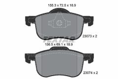 TEXTAR 2307303-1005-00 — Комплект тормозных дисков и колодок