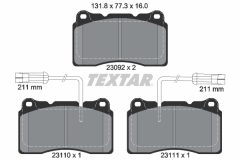 TEXTAR 2309201-2209-00 — Set discuri și plăcuțe de frână
