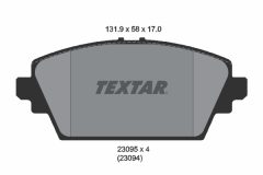 TEXTAR 2309501-1094-00 — Комплект тормозных дисков и колодок