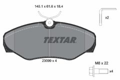 TEXTAR 2309902-1160-00 — Комплект тормозных дисков и колодок