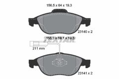 TEXTAR 2314002-0964-00 — Set discuri și plăcuțe de frână