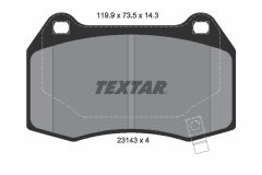 TEXTAR 2314301 — Plăcuțe de frână disc